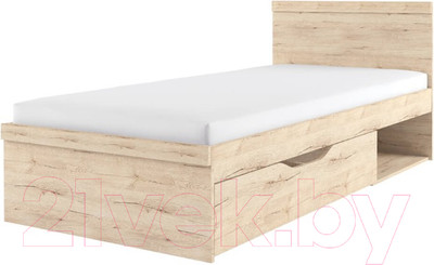 Односпальная кровать Anrex Oskar 90 (дуб санремо)