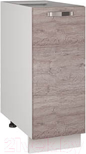 Шкаф-стол кухонный Anrex Alesia 1D/30-F1 (серый/дуб анкона)