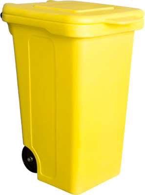 Контейнер для мусора БЗПИ 120л (желтый)