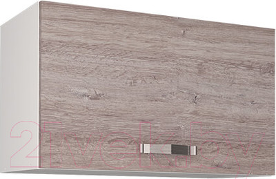 Шкаф навесной для кухни Anrex Alesia 1DG/60-F1 (серый/дуб анкона)