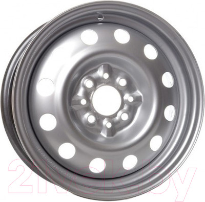 Штампованный диск ТЗСК ВАЗ-10 14х5.5" 4х98мм DIA 58.6мм ET 35мм Серебро