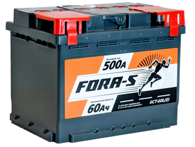 Автомобильный аккумулятор Fora-S R+ (60 А/ч)