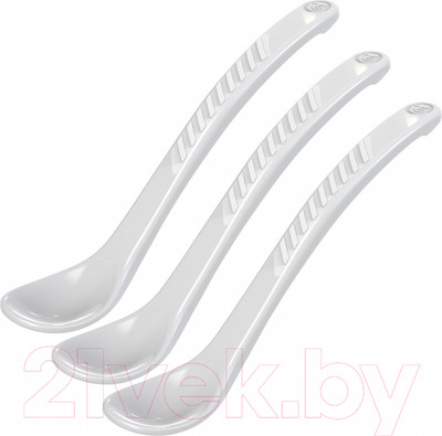Набор столовых приборов для кормления Twistshake Feeding Spoon / 78184 (3шт, серый)