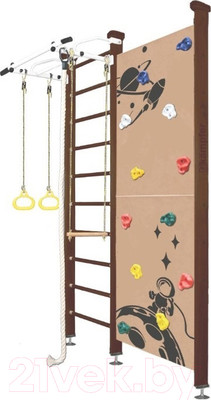 Детский спортивный комплекс Kampfer Jungle Ceiling Boy (3м, шоколадный/белый)