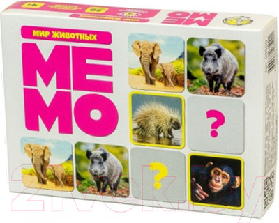 Настольная игра Десятое королевство Мемо. Мир животных / 03590