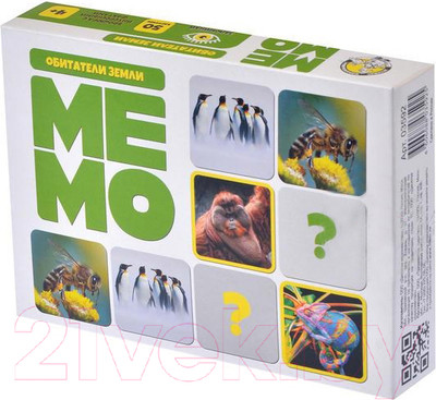 Настольная игра Десятое королевство Мемо. Обитатели земли / 03592