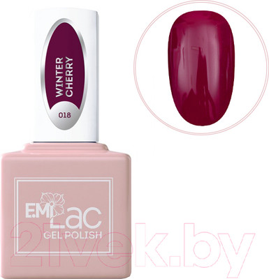 Гель-лак для ногтей E.Mi E.MiLac Зимняя вишня LB018 (9мл)