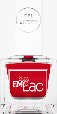 Лак для ногтей E.Mi Ультрастойкий лак Gel Effect Безупречный красный №030 (9мл)