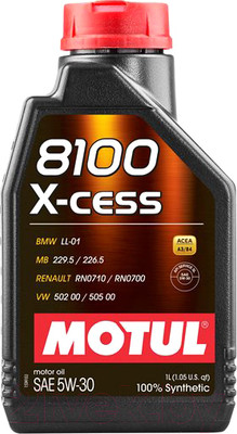 Моторное масло Motul 8100 X-cess 5W30 / 108944 (1л)