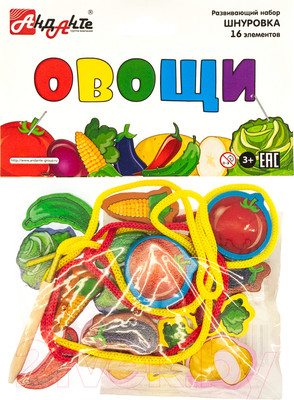 Развивающая игрушка Анданте Шнуровка. Овощи / RDI-D005а