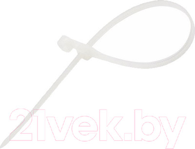 Стяжка для кабеля Rexant 07-0104 (100шт, белый)