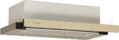 Вытяжка телескопическая Elikor Интегра Glass 50Н-400-В2Д / 943924 (нержавеющая сталь/стекло бежевое)