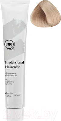 Крем-краска для волос Kaaral 360 Permanent Haircolor 10.12 (100мл, очень светлый блондин пепельно-фиолетовый)