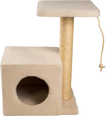 Комплекс для кошек Cat House С боковой полкой 0.58 (сизаль бежевый)