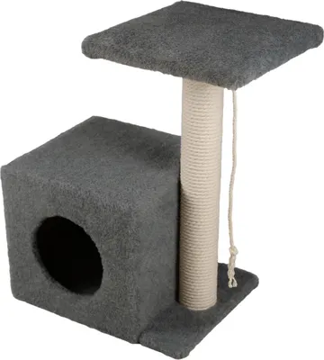 Комплекс для кошек Cat House С боковой полкой 0.58 (хлопок серый)