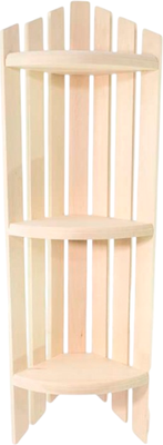 Полка для бани СаунаОпт Угловая МП-56