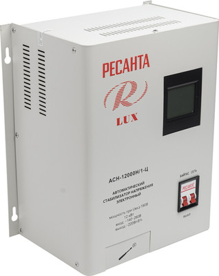 Стабилизатор напряжения Ресанта Lux АСН-12000Н/1-Ц (63/6/22)