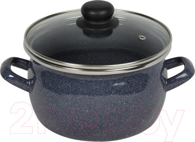 Кастрюля Сантэкс 1-2450112 (5л, серый гранит)