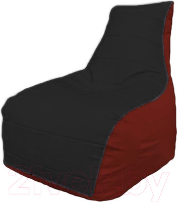 Бескаркасное кресло Flagman Бумеранг Б1.3-40 (черный/красный)