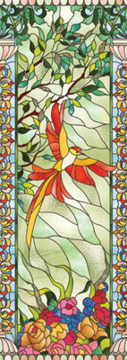 Фотообои листовые Твоя планета Люкс Витраж-2 (97x272)