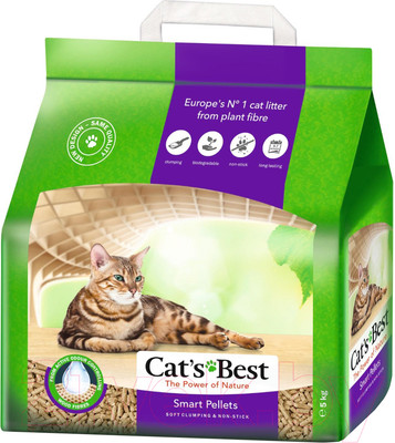 Наполнитель для туалета Cat's Best Smart Pellets (10л/5кг)