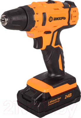 Аккумуляторная дрель-шуруповерт Вихрь ДА-24Л-2К (72/14/18)