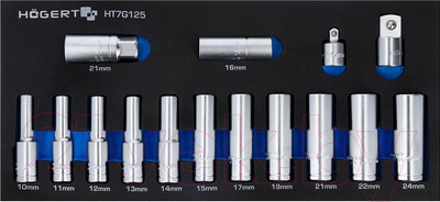 Набор головок слесарных Hoegert EVA HT7G125