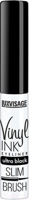 Подводка для глаз жидкая LUXVISAGE Vinyl Ink Ultra Black (4г)