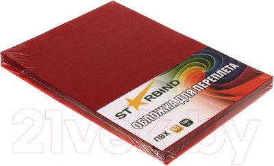 Обложки для переплета Starbind A4 0.20mm / CPA4Rd200SB (100шт, красный)