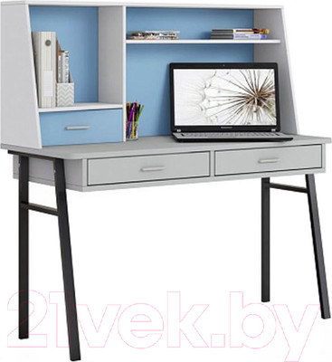 Письменный стол Polini Kids Aviv 1455 (серый/белый/голубой)