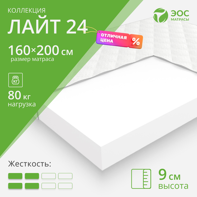 Матрас EOS Лайт 24 160x200 (джерси)