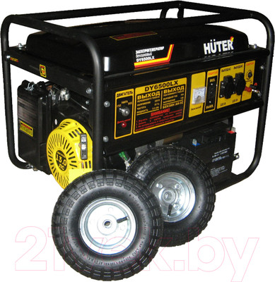 Бензиновый генератор Huter DY6500LX с колесами (64/1/15)