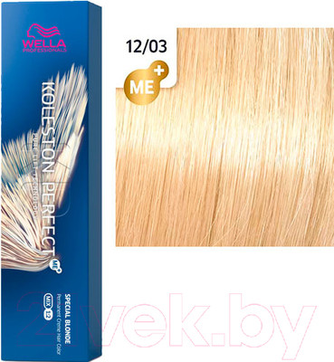 Крем-краска для волос Wella Professionals Koleston Perfect ME+ 12/03 (чайная роза)