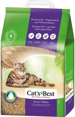 Наполнитель для туалета Cat's Best Smart Pellets (20л/10кг)