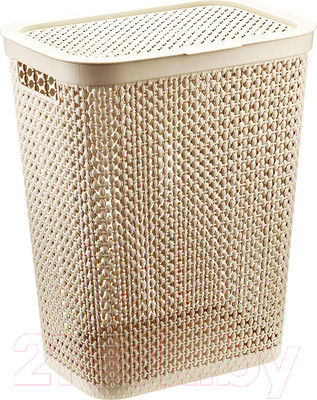 Корзина для белья Idea Пирула / М2614 (35л, латте)
