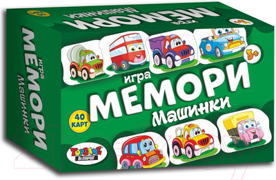 Настольная игра Topgame Мемори. Машинки / 01539