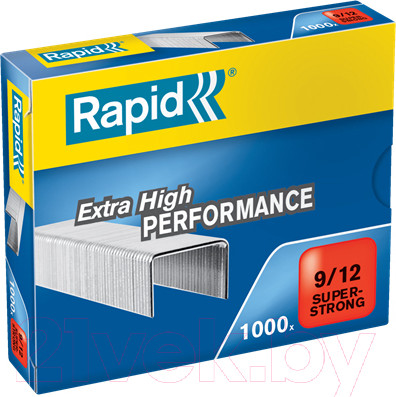 Скобы канцелярские Rapid Super Strong 9/12 / 24871400