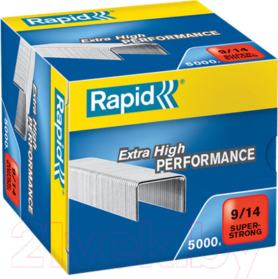 Скобы канцелярские Rapid Super Strong 9/14 / 24871500