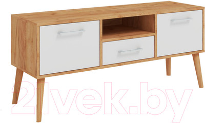 Тумба ФорестДекоГрупп Сканди / ГН 028-10 (дуб крафт/белый)