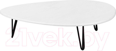 Журнальный столик Калифорния мебель Дадли (белый бетон)