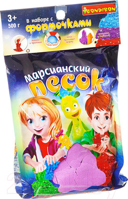 Кинетический песок Bondibon Марсианский песок / ВВ1722 (фиолетовый)