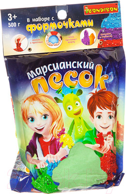Кинетический песок Bondibon Марсианский песок / ВВ1726 (зеленый)