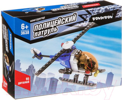 Конструктор Bondibon Полицейский патруль. Вертолет / ВВ3638