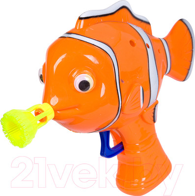 Набор мыльных пузырей Bondibon Наше Лето. Пистолет для мыльных пузырей. Рыбка / ВВ2778