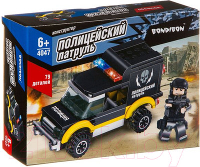 Конструктор Bondibon Полицейский патруль. Машина / ВВ4047