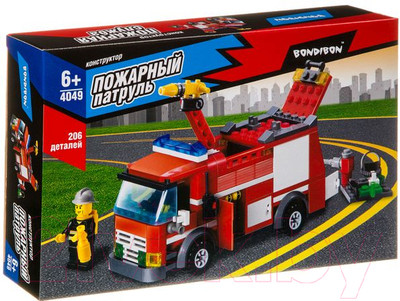 Конструктор Bondibon Пожарная служба. Пожарная машина / ВВ4049