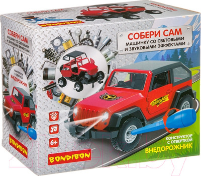 Конструктор Bondibon Собирай и играй. Внедорожник / ВВ4156