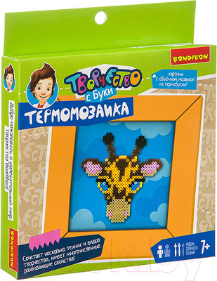 Развивающая игра Bondibon Картина с термомозаикой. Жираф / ВВ3288