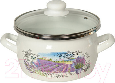 Кастрюля Сантэкс Лаванда 1-2415112 (белый)