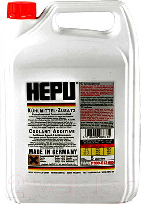 Антифриз Hepu G12 / P900-RM12-005 (5л, красный)